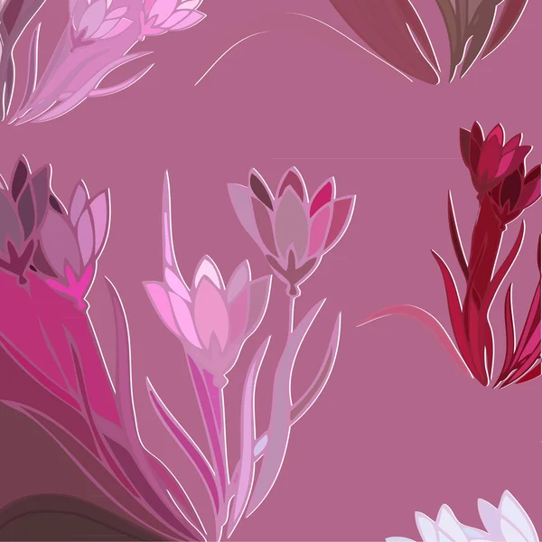 Delicate bloemen lelies — Stockvector