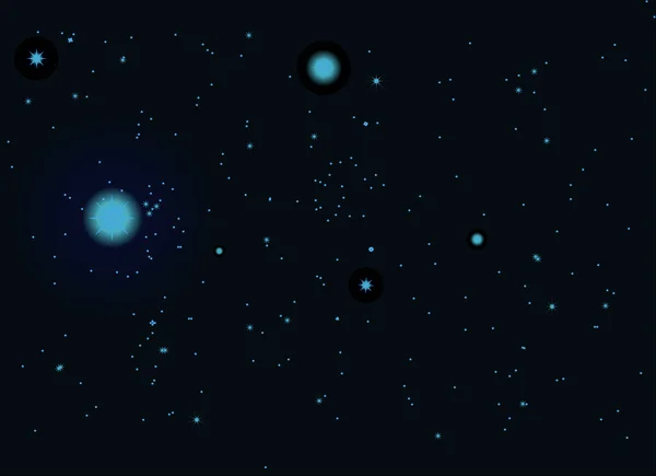 Cielo estrellado — Vector de stock