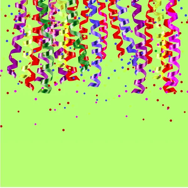 Rubans et confettis — Image vectorielle