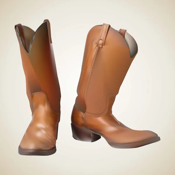 Cowboy boots — Stock Vector