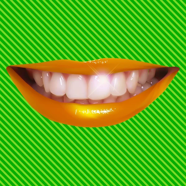 Des lèvres séduisantes — Image vectorielle