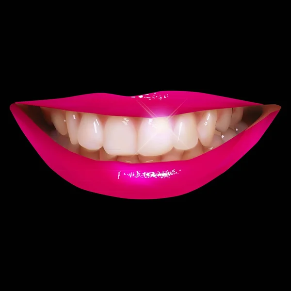 Des lèvres séduisantes — Image vectorielle