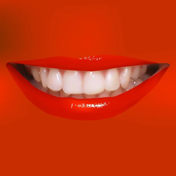 Verleidelijke lippen — Stockvector