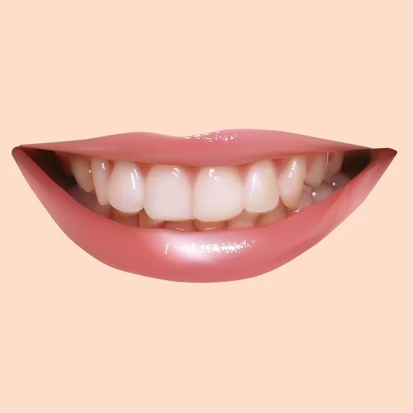 Labbra seducenti — Vettoriale Stock