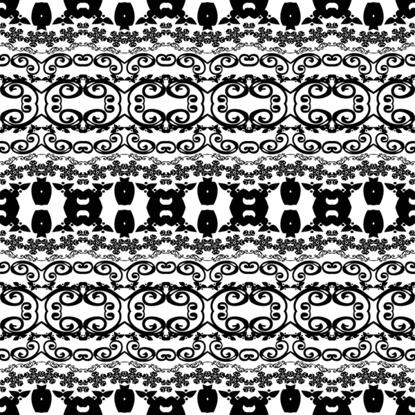 Black-and-white pattern vintage — Stock Vector