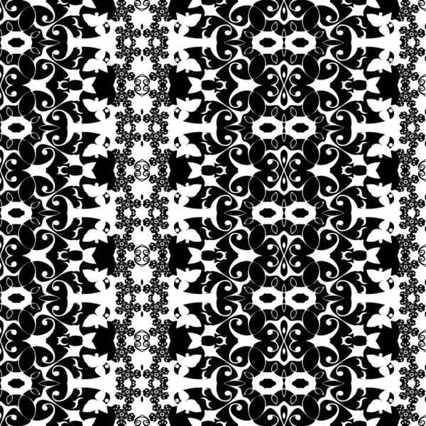 Black-and-white pattern vintage — Stock Vector