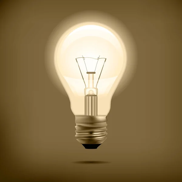 Lámpara incandescente — Vector de stock