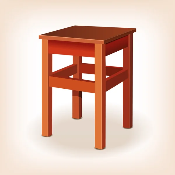 The stool. vector illustration — Stock Vector