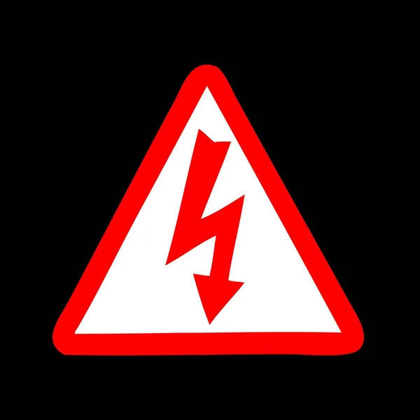 High Voltage Sign — Stock Vector