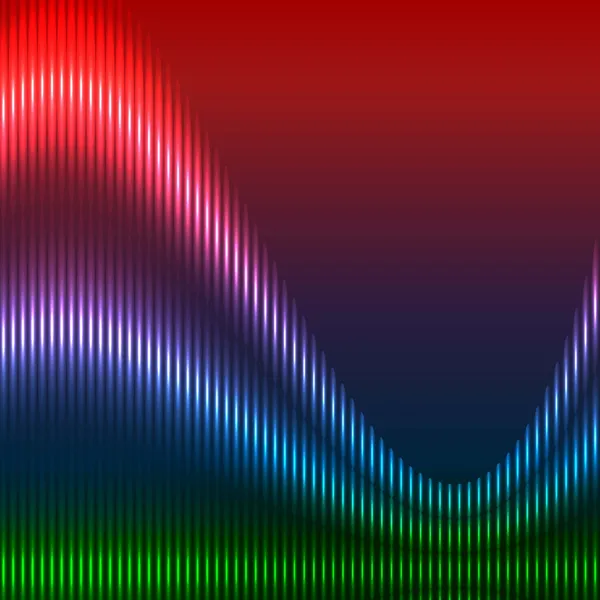 Ondes colorées, illustration vectorielle — Image vectorielle