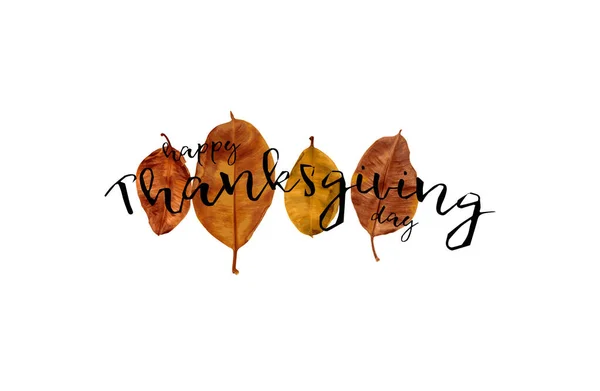 Thanksgiving Viering Traditioneel Diner Setting Maaltijd Concept Met Happy Thanksgiving — Stockvector