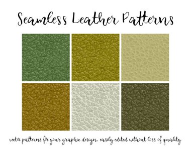 vektör çizim - deri Dikişsiz desen ayarla