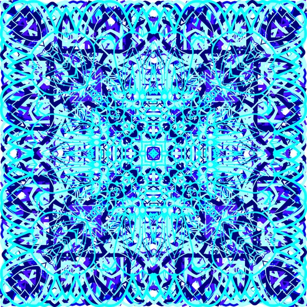 Quatrefoil Portuguese Azulejos Tile Vector Seamless Pattern 세라믹 프린트 디자인 — 스톡 벡터