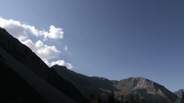 Хмари в Альпах — стокове відео
