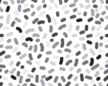 Beyaz arka planda konfetisi olan kusursuz bir desen.