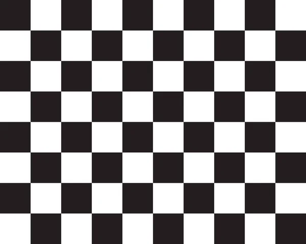 黒と白のチェックボード 抽象的なシームレスなパターン — ストックベクタ