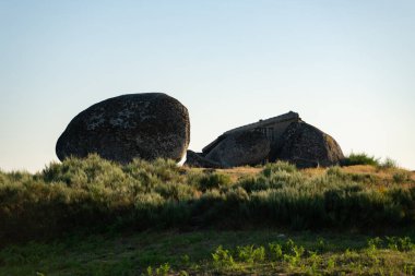 Beautiful stone Penedo Boulder House in Fafe, in Portugal
