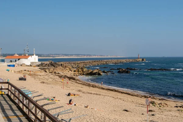 Stranden Vila Conde Portugal — Stockfoto