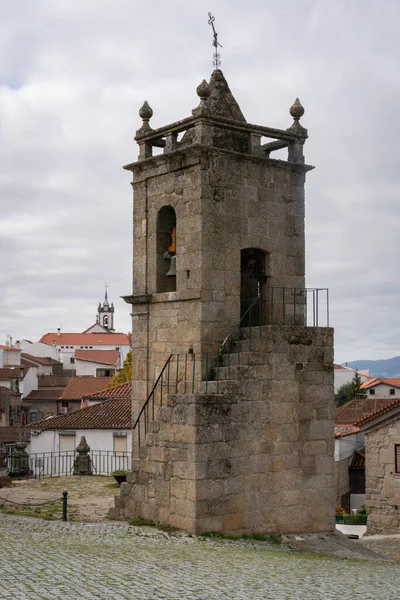 Belmonte Historic Village Sao Tiago Church Bell Tower Portugal — Stock fotografie