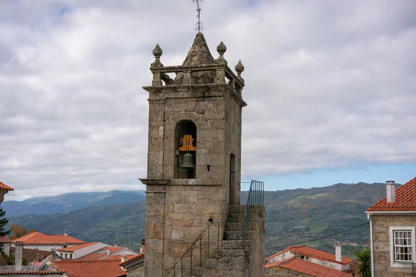 Belmonte Historic Village Sao Tiago Church Bell Tower Portugal — Foto de Stock