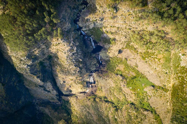 Fisgas Ermelo Waterval Drone Luchtfoto Mondim Basto — Stockfoto
