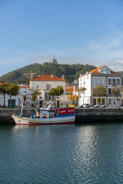 Viana Castelo Şehri Portekiz Deki Tepenin Üzerinde Tekneleri Santa Luzia — Stok fotoğraf