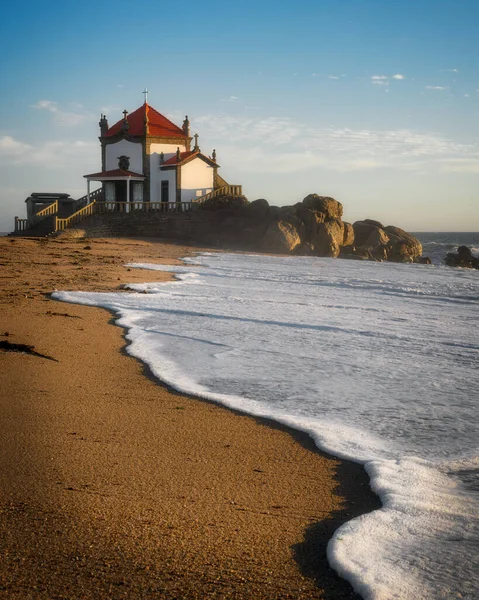 Senhor Pedra Ikoniska Kapell Stranden Miramar Portugal — Stockfoto