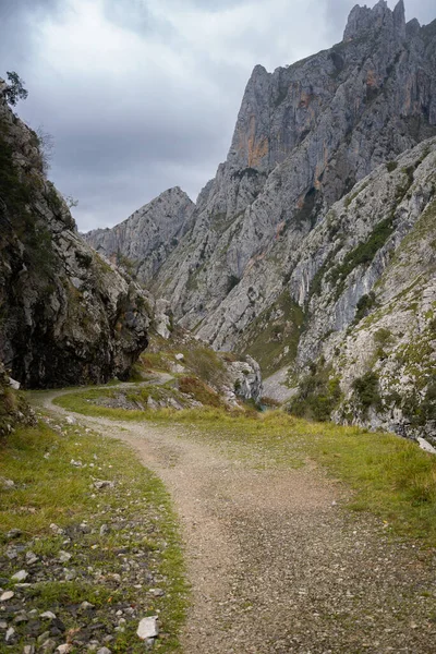 Ruta Del Cares Sendero Paisaje Natural Parque Nacional Picos Europa —  Fotos de Stock