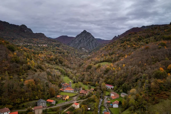 Gunung Lansekap Picos Europa Taman Nasional Spanyol Stok Foto