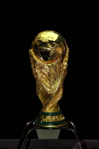 De wereld cup trofee Rechtenvrije Stockafbeeldingen