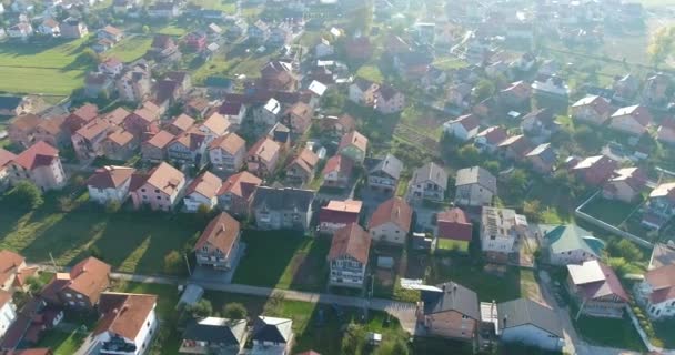 Aerial Footage Beautiful Mountain Village — Stockvideo
