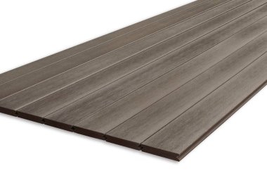 Dış ahşap döşeme veya döşeme beyaz arkaplan üzerinde izole