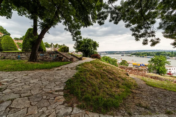 Вид из Белградской крепости — стоковое фото