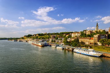 Belgrade from river Sava clipart