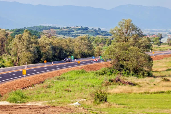 Estrada de asfalto nova — Fotografia de Stock