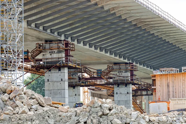 Construcción del puente — Foto de Stock