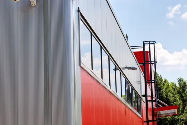 Aluminum facade and alubond panels — Stock Photo, Image