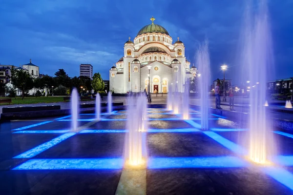 Saint sava tempel — Stockfoto