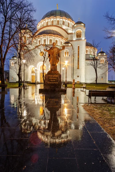 Saint sava tempel — Stockfoto