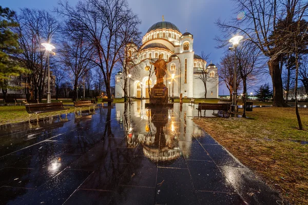 Saint sava tempel — Stockfoto