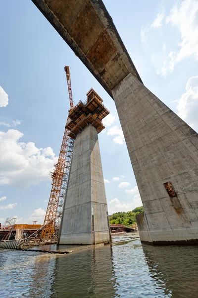 High altitude concrete bridge — Stock Photo, Image