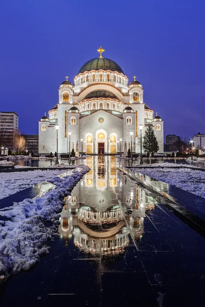 Sankt Sava-tempelet – stockfoto