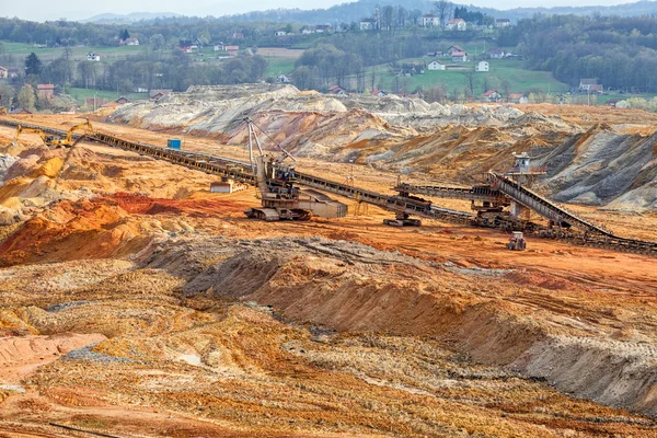 Poço de mineração aberta — Fotografia de Stock