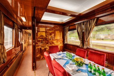 luxury old train carriage clipart