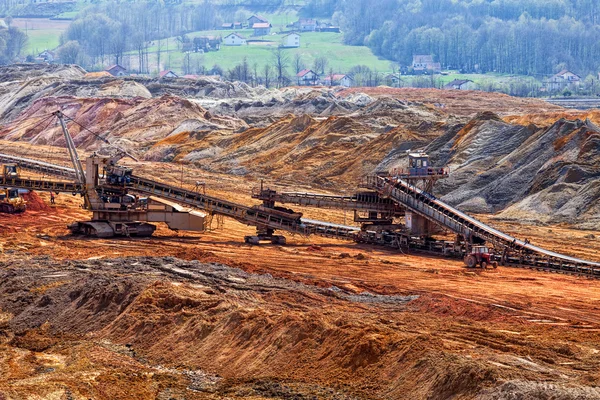 Open mijnbouw pit — Stockfoto