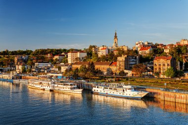 Belgrade from river Sava clipart