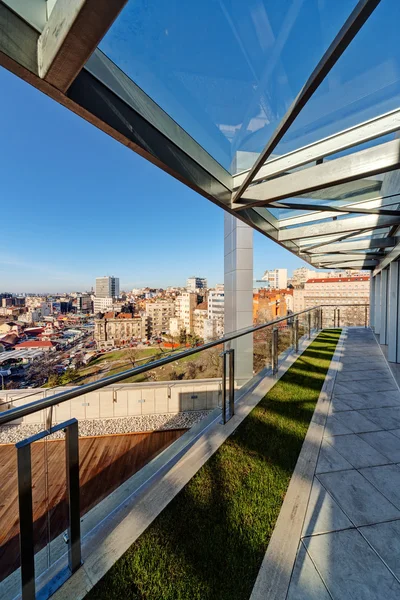 Modern gebouw terras — Stockfoto