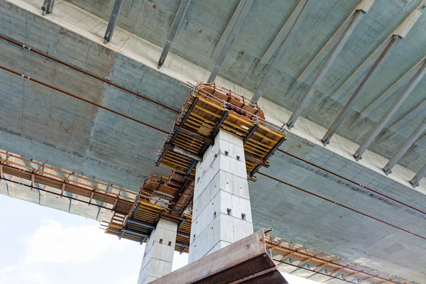 Construção de ponte de aço — Fotografia de Stock