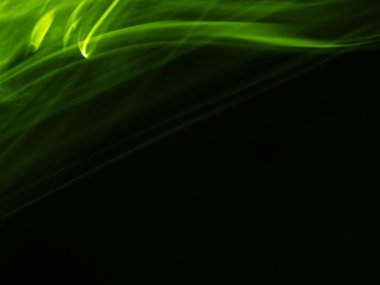 sanatsal yeşil ipek iz 