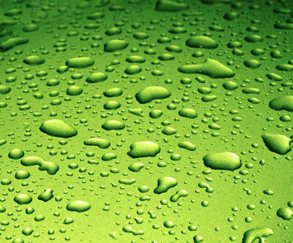 Gotas de agua verde — Foto de Stock